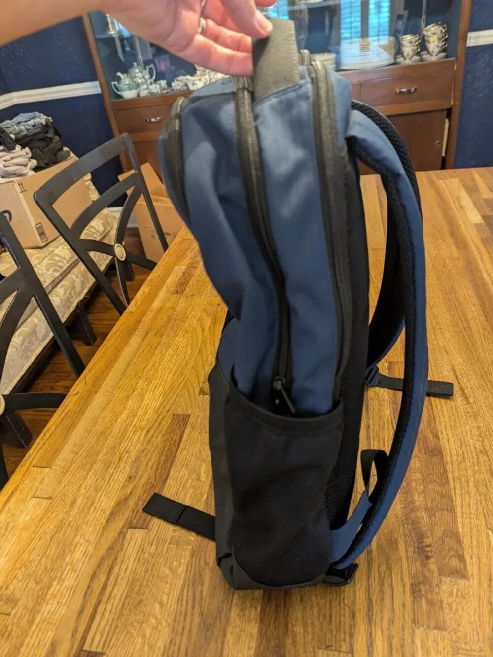 NBC Tokyo Olympics Nike Backpack Black and Blue 3 Zipper Sections